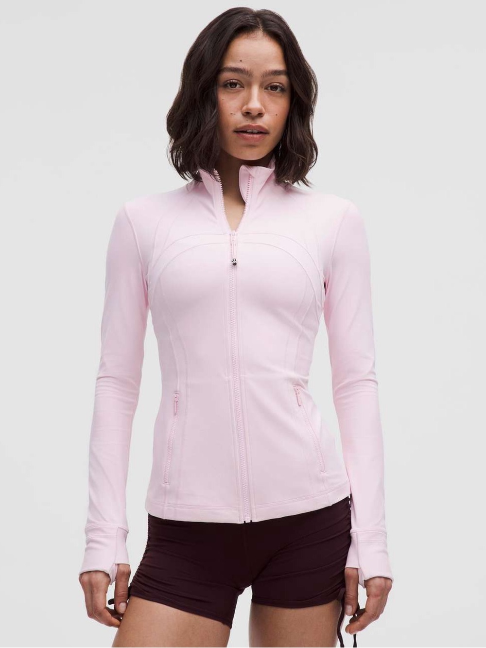 Lululemon define jacket nulu pink organza size 6